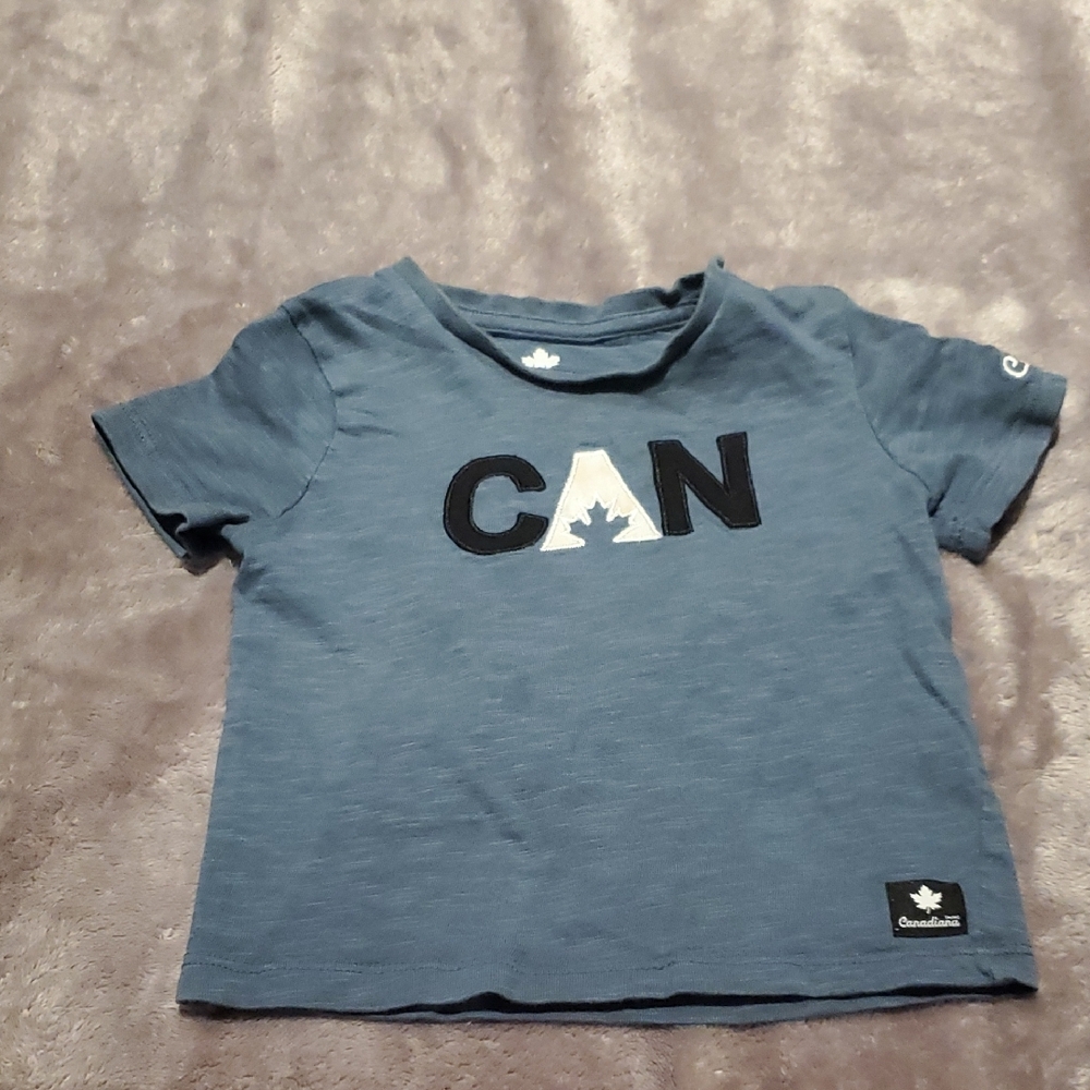 Kids Canada Maple Leaf T-Shirt Set - Blue & Red - Picture 2 of 8
